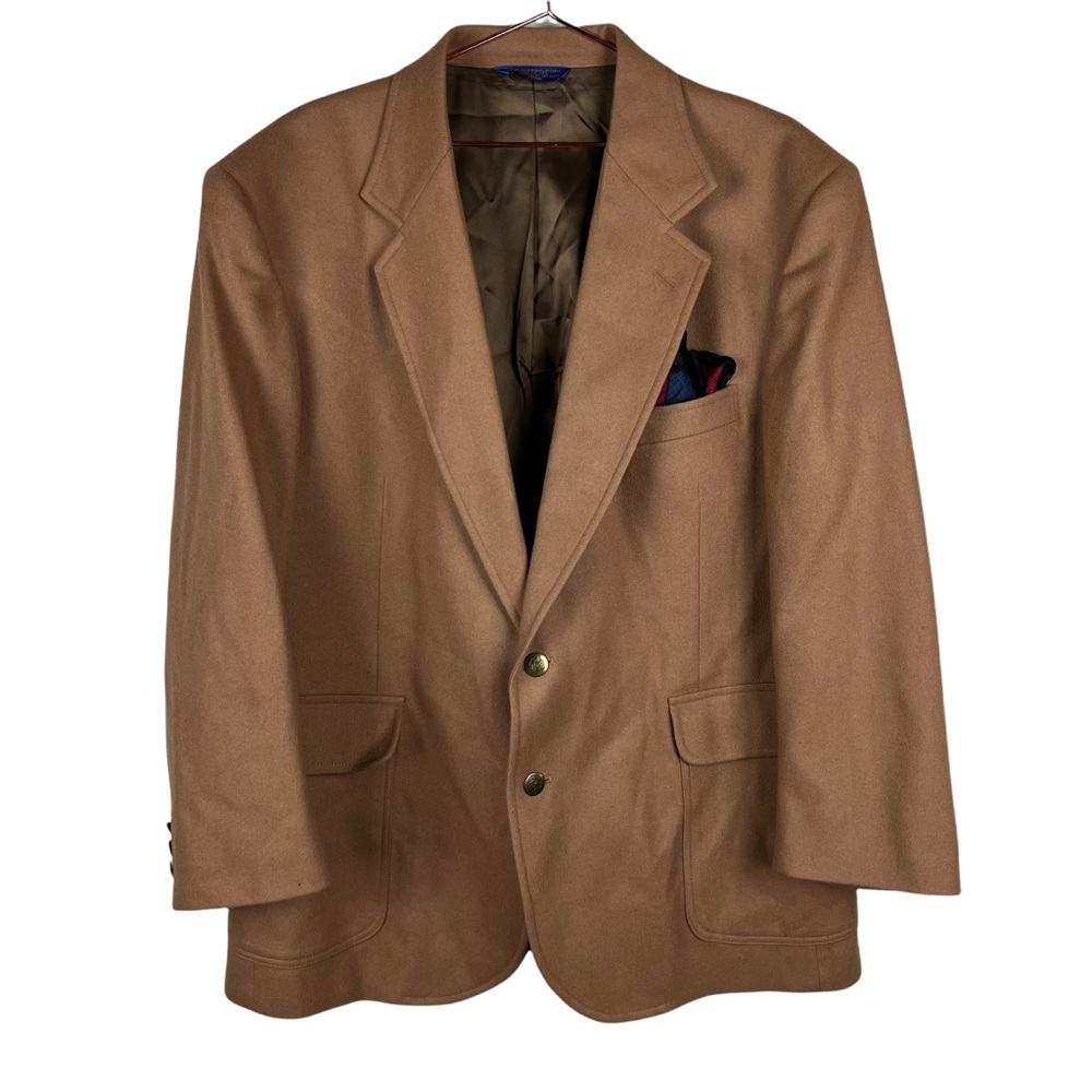 Vintage Pendleton Camel Colored Blazer - Mens Size 44 Flawed